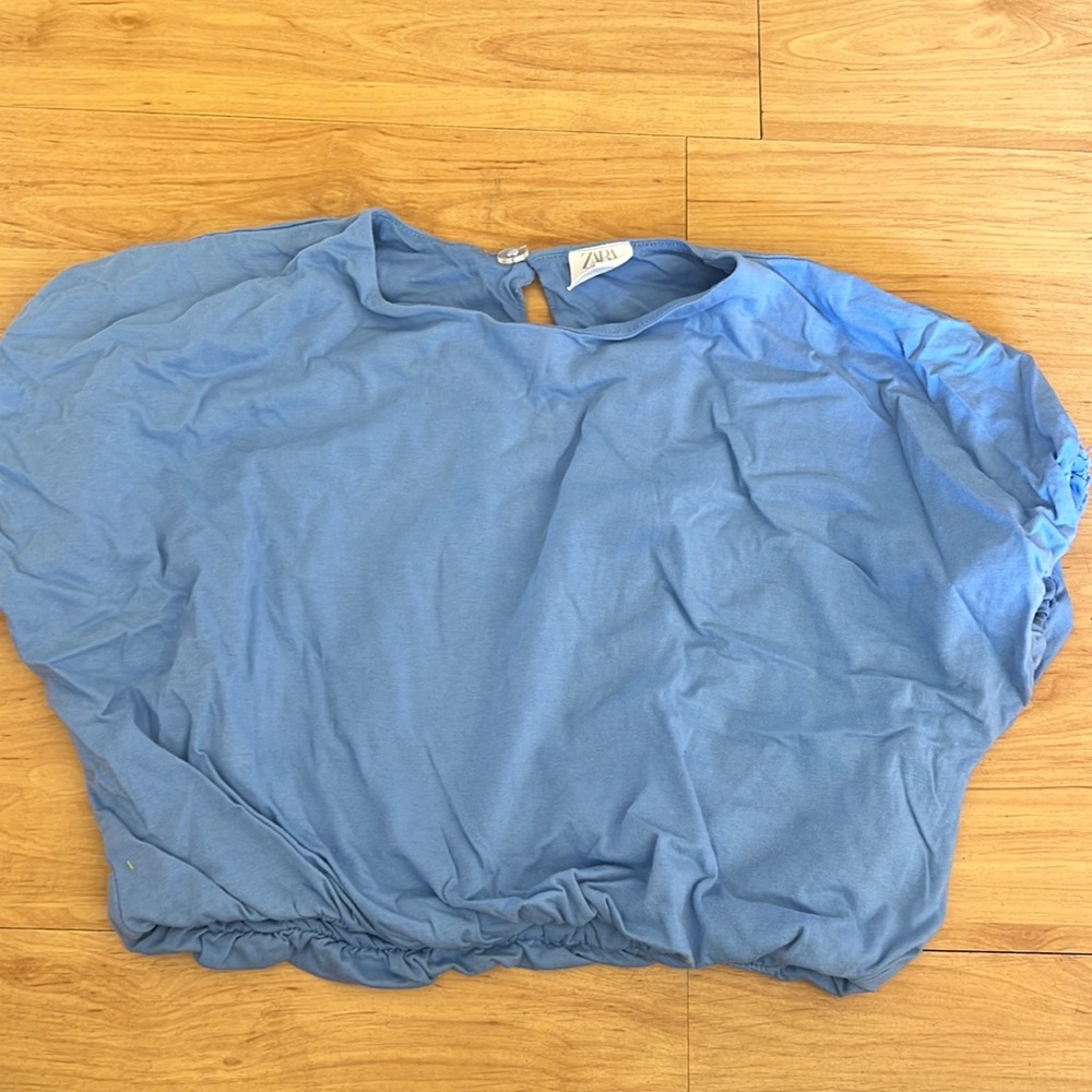 Blue Cropped Top